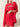 Red Dress with Detachable Wide Sleeves