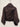 202196 Squared Pleated Blouse Brown — real photo, back