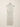 RM1528 white lady dress - real product photo, back view on hanger showing the centre-back zipper and hem vent