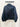 2021950 Squared Pleated Blouse Navy Blue — real photo, back