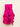 235431 Butterfly Low Cut Dress Hot pink - real product photo, back view with center-back zipper