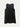 Black embossed leaf-vein midi dress, back