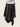 Black studded handkerchief-hem palazzo pants — real garment photo 3, front