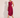 Peydo Burgundy Triple-Collar Dress