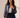Kaira Navy Crinkle Jacket
