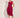 Peydo Burgundy Triple-Collar Dress