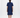 Coco Pleated Dress Navy