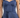 Silk Flower Short Dress Navy