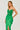 Emerald Green Strapless Evening Gown in Green