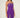 Purple Embellished Strapless Gown