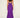 Purple Embellished Strapless Gown