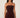 Strapless Front-Slit Sequin Gown in Burgundy