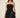 Strapless Black Maxi Dress with Sequin Draped Detail