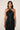 Halter Fringe Gown with Beaded Collar in Black