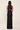 Halter Fringe Gown with Beaded Collar in Black