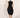 Peydo Black Triple-Collar Dress