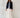 Scallop Jacquard Coat Navy