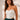 White sarin corset