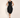 Peydo Black Triple-Collar Dress