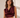 Tosha Burgundy Cowl-Neck Top