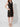 RM Black Jacquard Gipour Dress – three-quarter