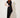 RM Wave Pleated Black Skirt – three-quarter
