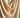 Gold yaqe shol top – cowl drape detail