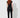 Black bide pants – back