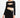 Cut-Out Top & Skirt Set – Black