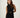 Ribbed Midi Dress – Black