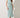 Water Green Ribbed Midi Dress
