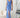 Indigo Draped Evening Dress