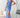 Indigo Draped Evening Dress