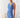 Indigo Draped Evening Dress