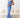 Indigo Draped Evening Dress