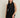 Black Drape Neck Blouse