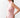 Sleeveless Turtleneck Knit Top – Pink
