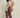 Burgundy Draped Pleated Pants