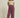 Burgundy Draped Pleated Pants
