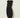 Black Draped Top & Skirt Set