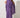 Elegant Pleated Cape Dress – Purple