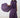 Elegant Pleated Cape Dress – Purple