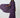 Elegant Pleated Cape Dress – Purple
