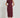 Structured One-Shoulder Midi Dress Burgundy