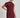 Structured One-Shoulder Midi Dress Burgundy