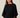Elegant Draped Cape Dress – Black