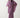 Elegant Draped Cape Dress – Purple