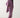 Elegant Draped Cape Dress – Purple
