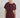 Burgundy Sculpted Cape Midi Dress