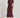 Burgundy Sculpted Cape Midi Dress